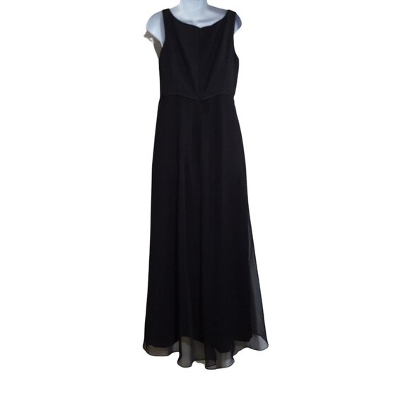 After Six Vintage Womens Dress Maxi Sleeveless Black Evening Formal Medium - Picture 2 of 9
